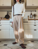 Boyle wide wool slacks