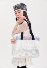 dot lace shoulder bag