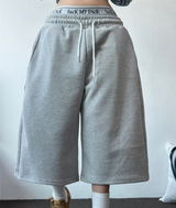 SIDE PINTUCK TRACK BALLOON BERMUDA PANTS ❤🤎🖤🩶🩷6COLOR