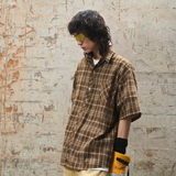 RELABEL 24SS 'Vintage Memories' 半袖シャツ イエロー チェック ヴィンテージ