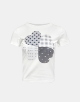 パッチハートグラフィックTシャツ