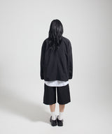 HIDDEN SHIRT JACKET-BLACK