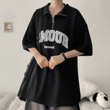 ムレオハーフジップショートスリーブTシャツ(3 colors) H&L