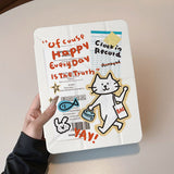 Shopping Cat Illustration iPad Case