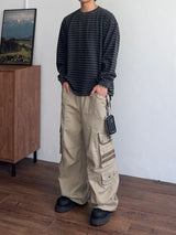 Muted Stripe Pigment T-Shirt (3color) (No.1004)