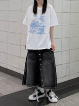 オーシャンムード プリンティング Tシャツ