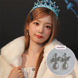 [SNSD Tiffany Earring] Mary Earring - Pearl Version (Silver)