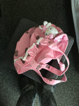frill leopard bag