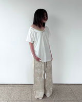 Shell Button Openneck Tee (3colors)