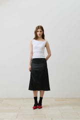 COS TWISTED SHIRRLING TOP / WHITE