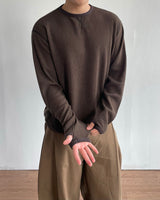 Waffle Crop Long Sleeve Tee