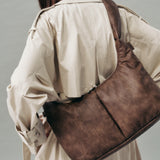 Soft Basket Hobo Bag (M)(brown)