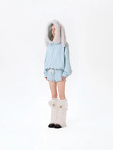 13DE MARZO Doozoo Brushed Shorts Blue