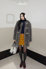 Toggle tteokbokki half-fur coat