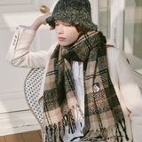 Tartan Check Muffler (Black)
