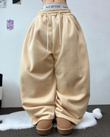 FLEECE🔥HEATER🔥BALLOON WIDE LONG PANTS💚💙💛🩶 7COLOR