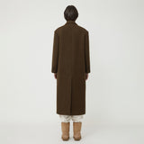 WOMAN オーバーフィットシングルロングコート CAMEL BROWN