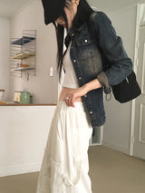 Penf Carpenter Damaged Wide Cotton Pants