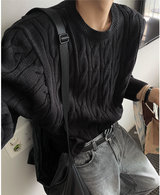 cable cosyharu semi-over knit