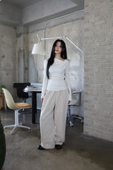Carol Halter Off Shirring Tee