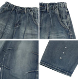 Bedden washed dart denim pants