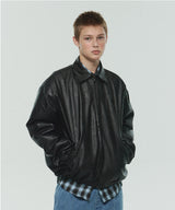 ITZ MINI LOGO VEGAN LEATHER JACKET