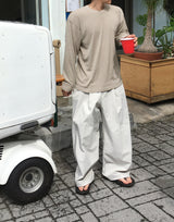 No.1348 ベーシックワンタックワイドスラックス (3color)