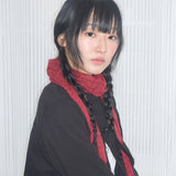vintage dot scarf red