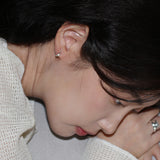 Edge hoop earring
