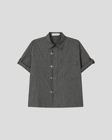 (UNISEX) ファイアマンバックル チェックシャツ