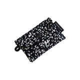 Simple Card wallet _Leopard Corduroy Black