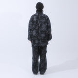 tie-dye wide cargo pants_black