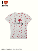 マイラブパピーラブリーショートスリーブTシャツ