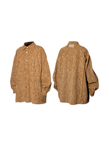 24AW ピューパサイレンスコントゥアプリーツレイヤードディコンストラクトスリーブシャツ