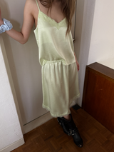 サテンレーストップス