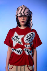 ロールアップピンタックTシャツ