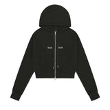 ロゴステッチレギュラーフィットフードジップアップ【セットアップアイテムあり】