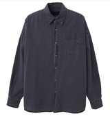 Glass Pigment Basic Cotton Shirt