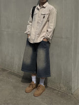 PEAR BASIC BERMUDA DENIM