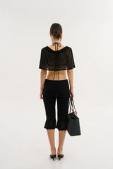 Pansy cape top