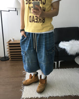 マリン バミューダ デニム パンツ