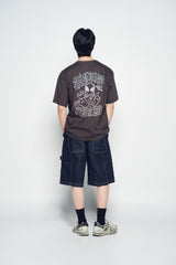 25SS GRADATION ALIEN SHORT SLEEVE T-SHIRT DARK BROWN