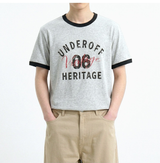 エッセンシャルスタンダード半袖リンガーTシャツ ビンテージメランジ
