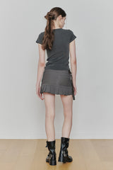 FRAGILE GRAPHIC TEE charcoal
