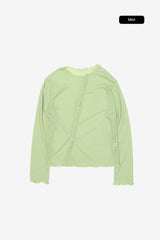 Eller lettuce edge cardigan