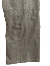 GARMENT-DYED DISTRESSED BELT LOOP POCKET CROSS PLEAT COLOR-TOOTH ZIPPER DRAWSTRING CARGO PANTS