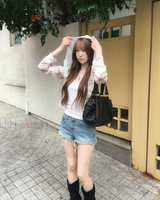 Flower hood jumper