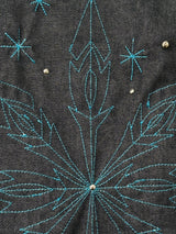  [Hand-Made「007」] Snowflake Studded Pants_Denim&Skyblue