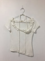 Rose Frill Strap Tee