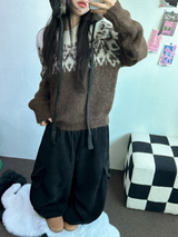 ミンク🖤リベットパラシュートコーデュロイロングパンツ🩶🖤2カラー
